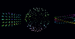 Grow and Shrink 3D Sphere of Cubes