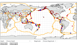 Earthquakes on Map