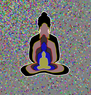 Fork of Fork of Fork of Fork of Buddha in colors -overlapping Buddha