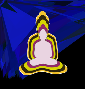 Fork of Fork of Fork of Fork of Fork of Buddha in colors -overlapping Buddha