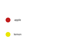 Color and size legends