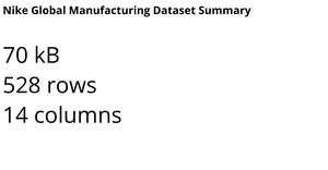 Nike Global Manufacturing Dataset Summary