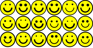 Random generated Smiley Faces