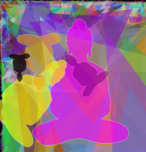 fork Data vis -overlapping Buddha