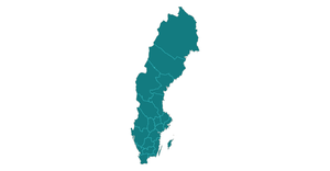 Fork of Swedish map
