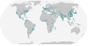 World Map with Data Points