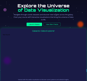 Space Theme Landing Page Idea