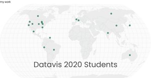 Locations of Datavis 2020 Students First Pass- my work