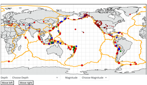 Earthquakes on Map