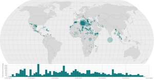 Missing Migrants on World Map
