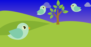 Bird's Landscape - D3.js