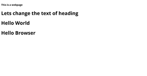 basic HTML webpage with Javascript.