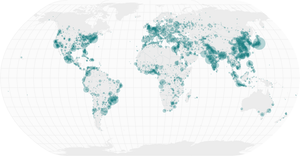 Sized Points on a Map