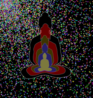 Fork of Fork of Fork of Fork of Buddha in colors -overlapping Buddha