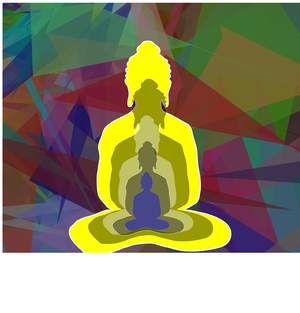 Fork of Fork of Fork of Fork of Fork of Buddha in colors -overlapping Buddha