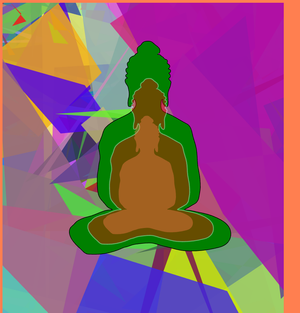 Fork of Fork of Fork of Fork of Fork of Fork of Buddha in colors -overlapping Buddha