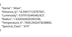 star dataset
