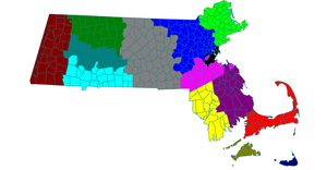 Massachusetts Chrolopleth map