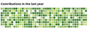 Github activity overview