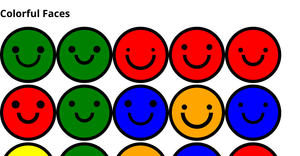 Colorful Faces