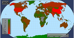 Global Tons of CO2 Emissions Per Year