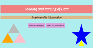 load and parsing of data 