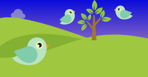 Bird's Landscape - D3.js