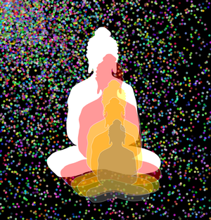 Fork of Fork of Fork of Fork of Buddha in colors -overlapping Buddha