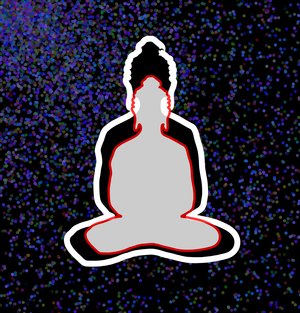 Fork of Fork of Fork of Fork of Fork of Buddha in colors -overlapping Buddha