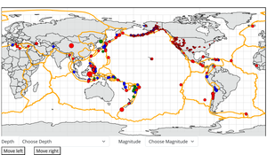 Earthquakes on Map