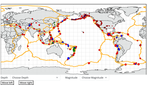 Earthquakes on Map