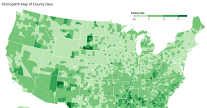 Choropleth Map of County Data