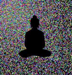 Fork of Buddha in colors