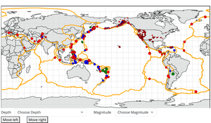 Earthquakes on Map