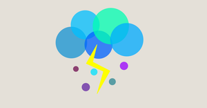 Circles with D3 - Thunderstorm