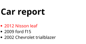 cars report