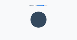 Modify a circle's radius