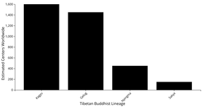 Tibetan Buddhist Lineages - Global Centers Visualization