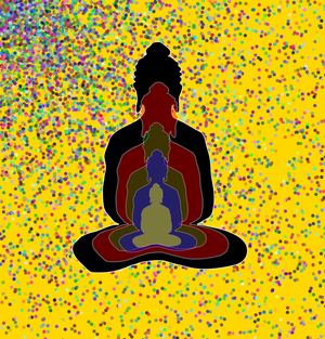 Fork of Fork of Fork of Buddha in colors -overlapping Buddha