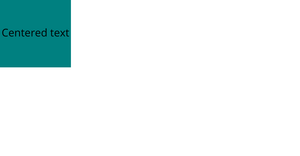 Centered text