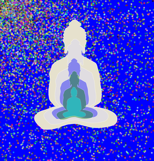 Fork of Fork of Fork of Fork of Buddha in colors -overlapping Buddha