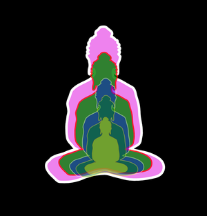 Fork of Fork of Fork of Fork of Fork of Buddha in colors -overlapping Buddha