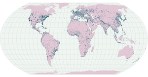 points on a map