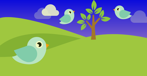 Fork of Bird's Landscape - D3.js