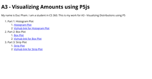 A3 - Visualizing Distributions using P5