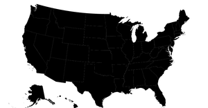 USA Country Map with Topojson data