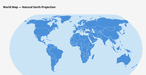 World Map - Natural Earth Projection