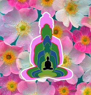 6 Buddhas with Background