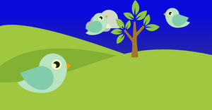 Bird's Landscape - D3.js