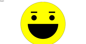 Smile face using D3.js